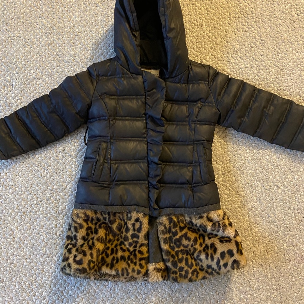 Puffer jacket with Leonard fur trim & hoodie